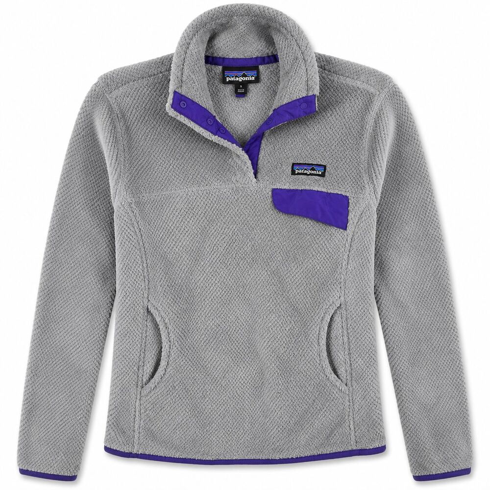 Patagonia Re-Tool Snap-T Pullover Womens M Gray Polartec Thermal Pro Fleece